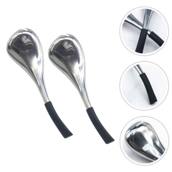 Stainless Steel Facial Ice Globes Spoons