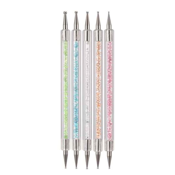 Dotter Tool 5 Pc Set Clear with Rhinestones