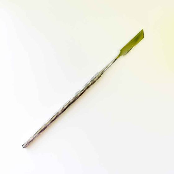 Stainless Steel Spatula for Eye Brow Sugaring & Waxing (Slant)