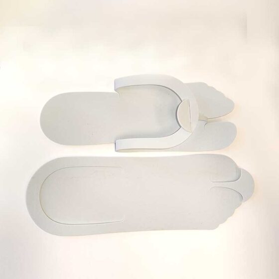 Pedicure Slippers Disposable Hard Foam White, Pkg of 25 pairs