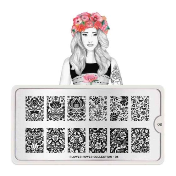 MOYOU Flower Power Stamping Nail Art Plate Collection
