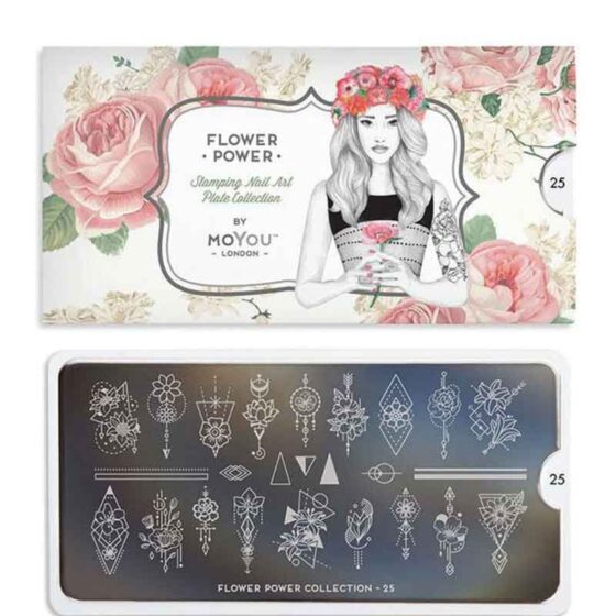 MOYOU Flower Power Stamping Nail Art Plate Collection