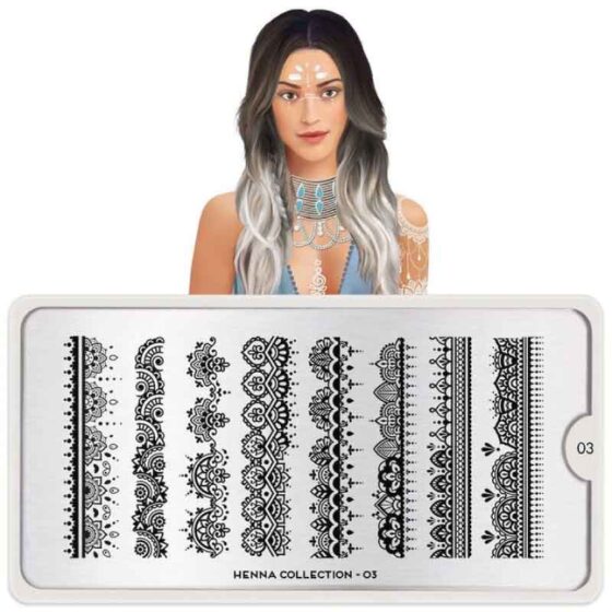 MOYOU Henna 03 - Stamping Nail Art Plate