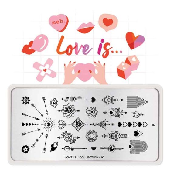 MOYOU Love Is... Stamping Nail Art Plate Collection