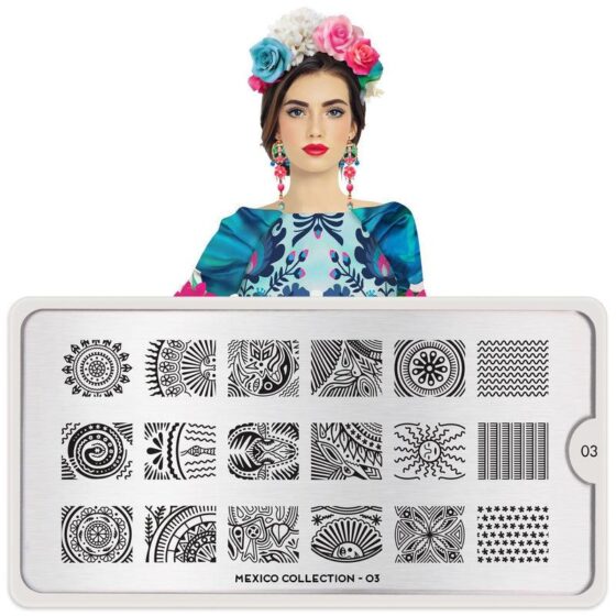 MOYOU Mexico 03 - Stamping Nail Art Plate