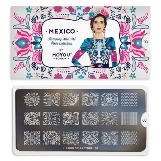 MOYOU Mexico 03 - Stamping Nail Art Plate