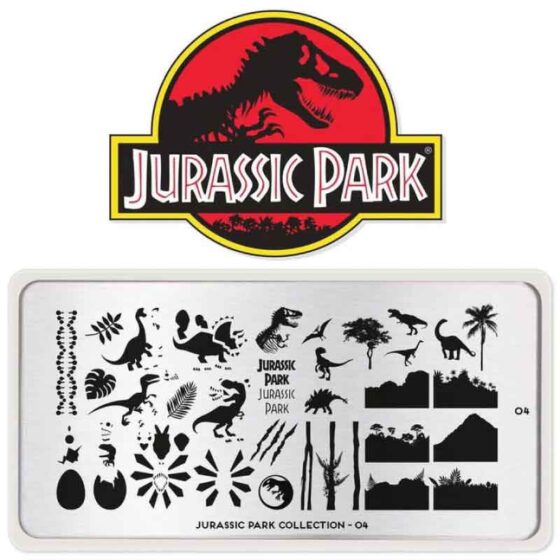 MOYOU Jurassic Park Stamping Nail Art Plate Collection