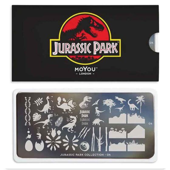 MOYOU Jurassic Park Stamping Nail Art Plate Collection