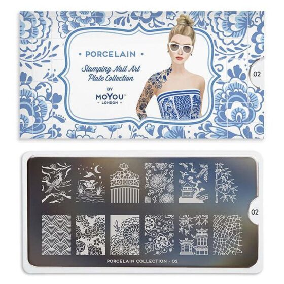 MOYOU Porcelain 02 - Stamping Nail Art Plate