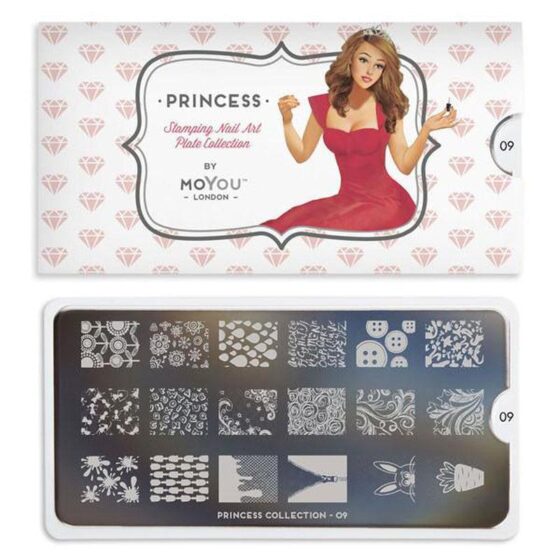 MOYOU Princess 09 - Stamping Nail Art Plate