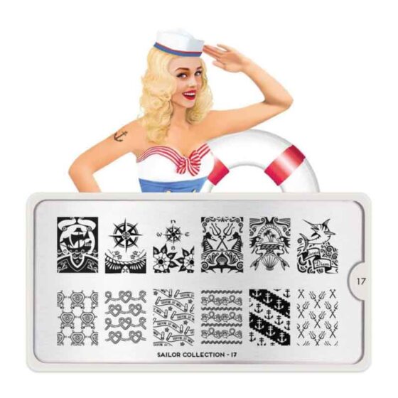 MOYOU Sailor 17 - Stamping Nail Art Plate