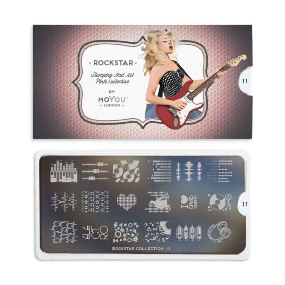 MOYOU Rockstar 11 - Stamping Nail Art Plate