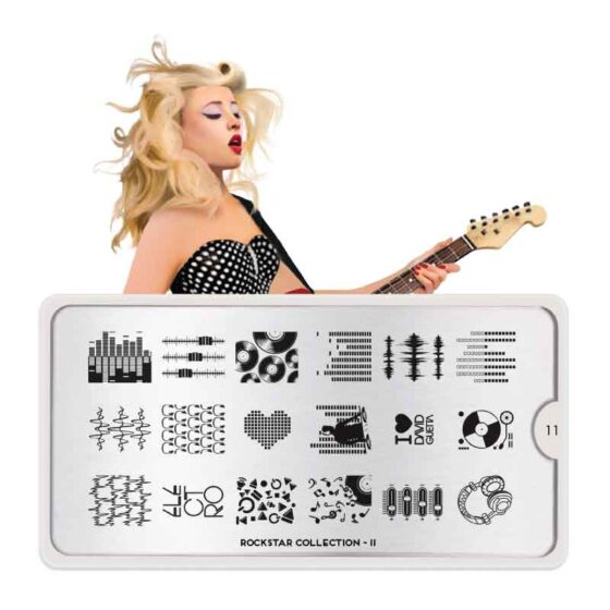MOYOU Rockstar 11 - Stamping Nail Art Plate