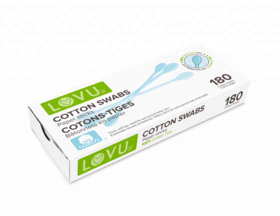 LovU Cotton Swabs Pkg of 180