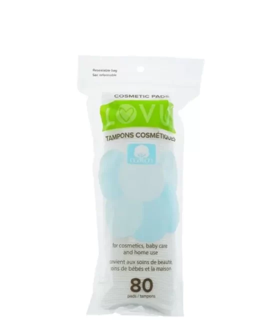LovU - Cosmetic Cotton Pads, 80 Each