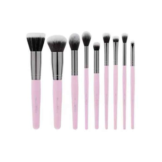 Mrs. Bella 9 piece brush set with Brush Holder