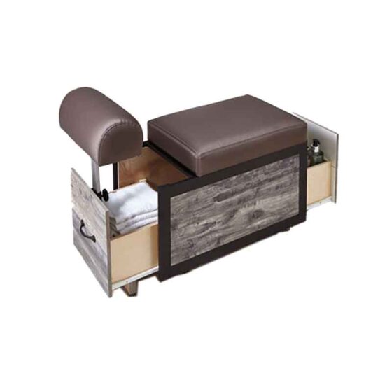 Belava Elora Pedicure Dolly / Portable Pedicure Cart with Adjustable Foot Rest