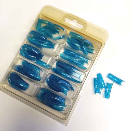 Royal Fancy Nail Tips with Glitter Various Colours