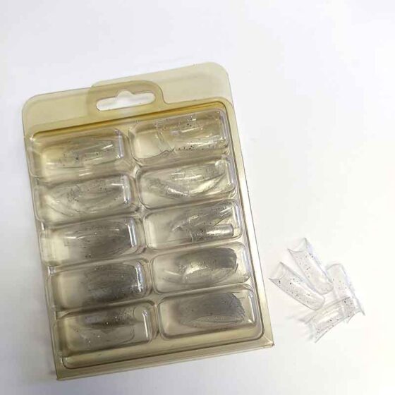 Royal Fancy Nail Tips with Glitter Various Colours