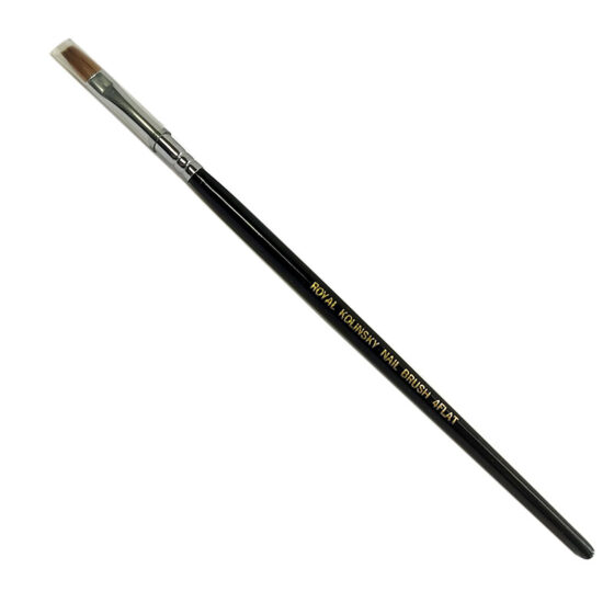 Royal Kolinsky Nail Brush Flat #4, #6, #8