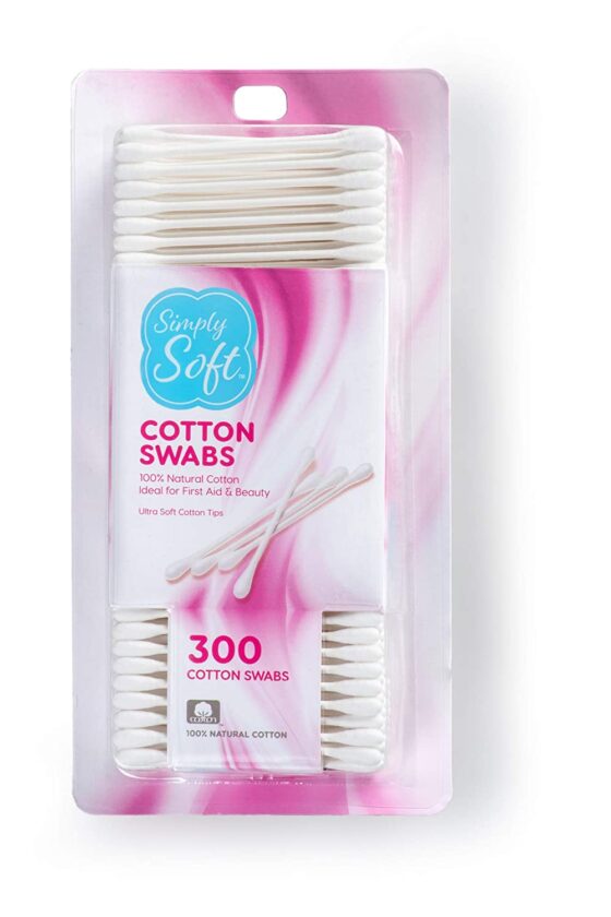 Q-Tips Cotton Tip Applicators, Cotton Swabs with Double Round Tips, 300 Count