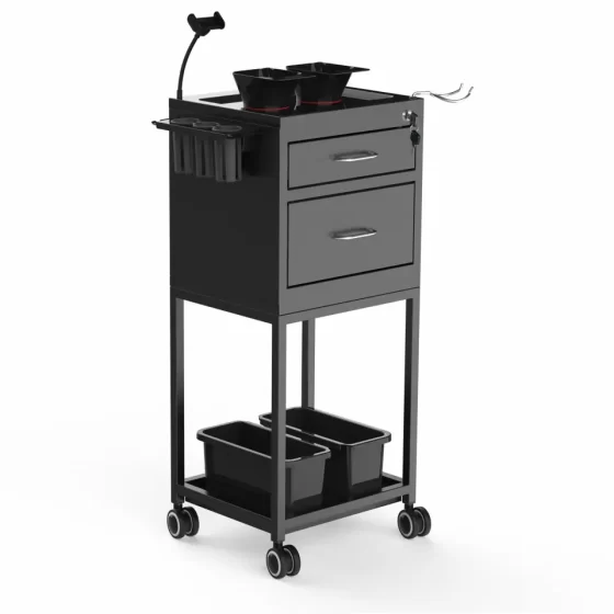 Beauty Salon Trolley Lockable Metal Trolley T-508