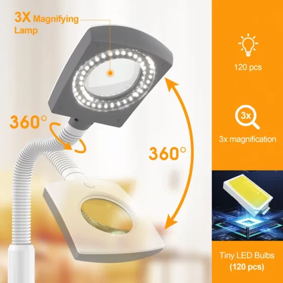 FE-201A- Ionic Facial Steamer with LED Magnifying Lamp