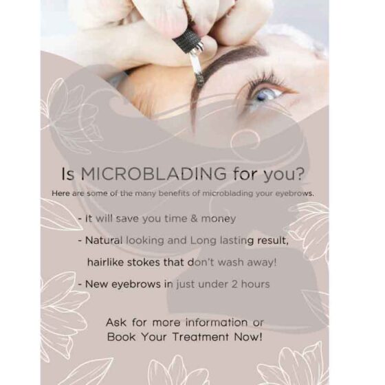 Microblading Treatment  Poster - 20x24