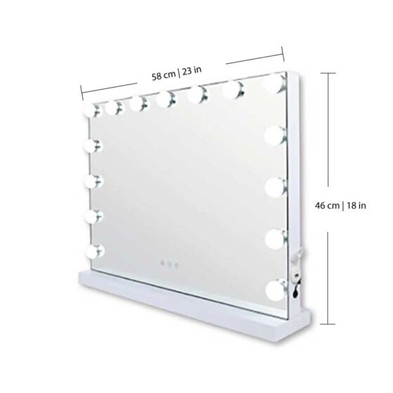 The Beauty Mirror with Dimmable LED Light - Extra Large 23 in x 18 in