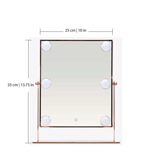 The Beauty Mirror with Dimmable LED Light - Small 10 in x 13.75 in