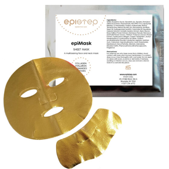 EPIMASKS - Hyaluron Sheet Mask + Golden Cover Sheet Face & Neck - 5/pkg
