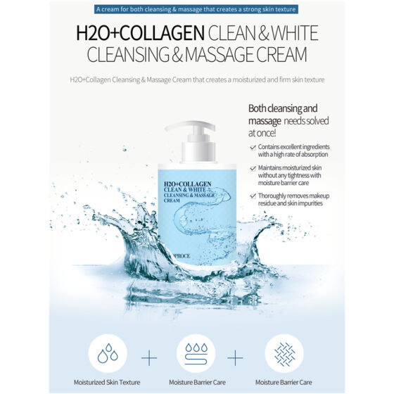 Deoproce H2O+Collagen Cleansing & Massage Cream 430 ml