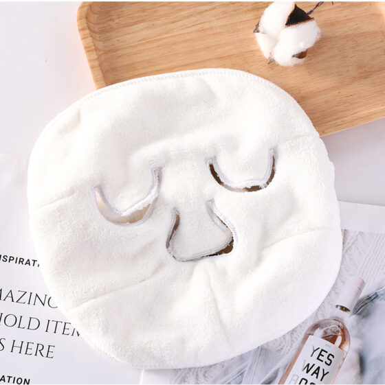 Terry Face Towel Mask w/ Hole 2 per pack