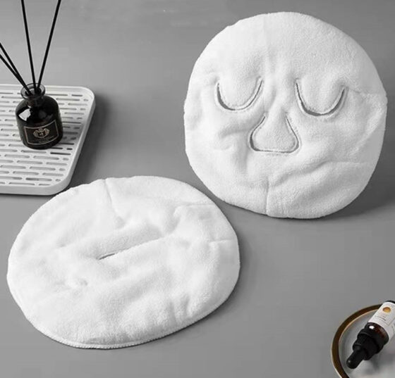 Terry Face Towel Mask w/ Hole 2 per pack