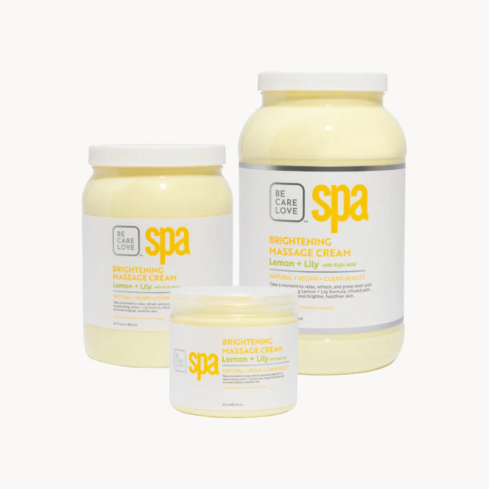 BCL-SPA Organics Massage Cream Lemon + Lily with Kojic Acid