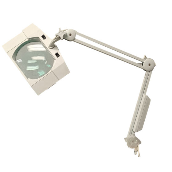 Square Magnifying Lamp with Desk Clamp