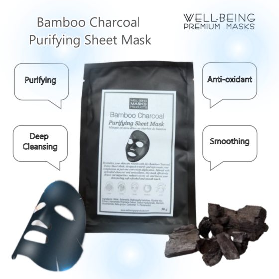 WB Bamboo Charcoal Detox Sheet Mask