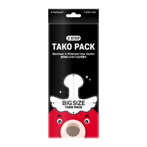 Takoo Pack 3 Steps Blackhead Clear Solution for T-Zone and Butterfly Zone - 3 counts
