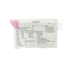 Client Consultation Cards for Hair Salon- 50 /pkg