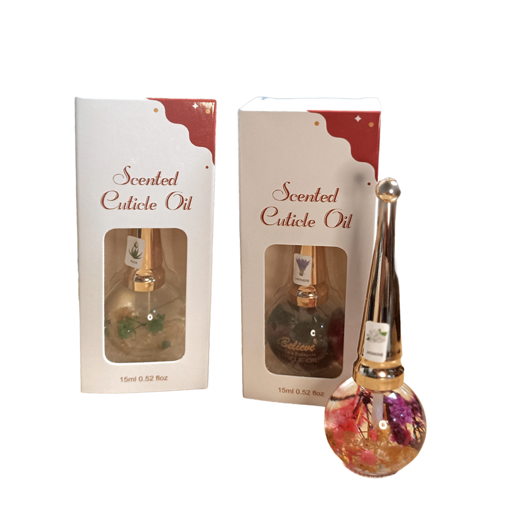 Scented Floral Cuticle Oil w/ Flowers 15ml