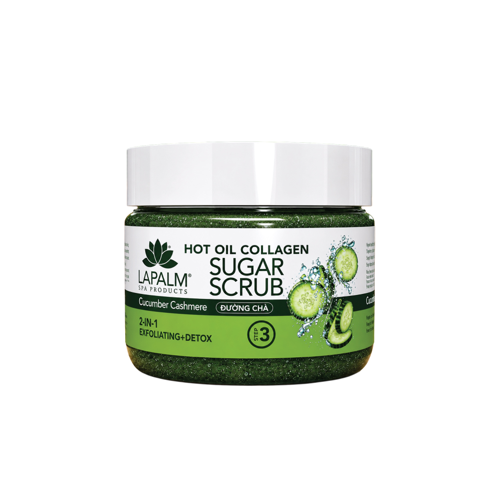 La Palm Hot Oil Sugar Scrub Cucumber Cashmere (All Sizes)