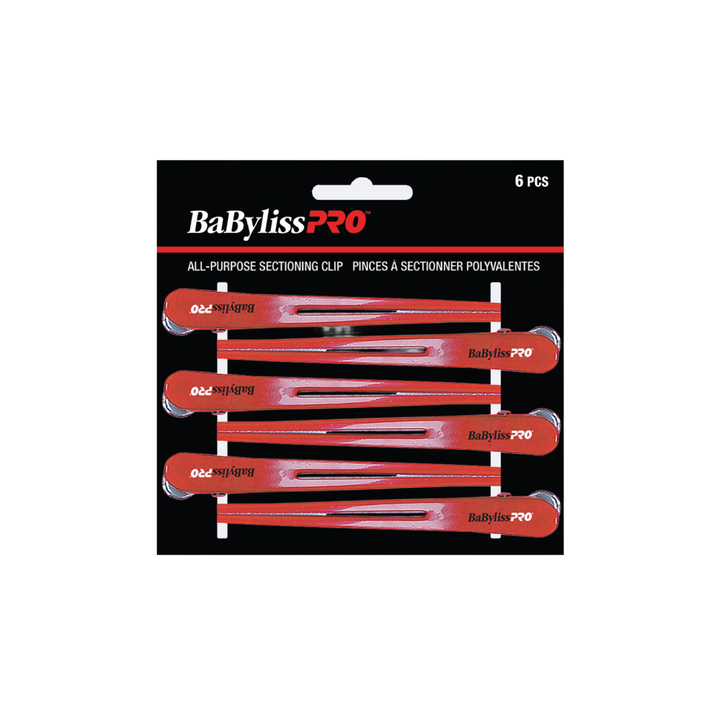 BABYLISSPRO™ SECTIONING CLIPS – All-purpose clip 6 pcs/card