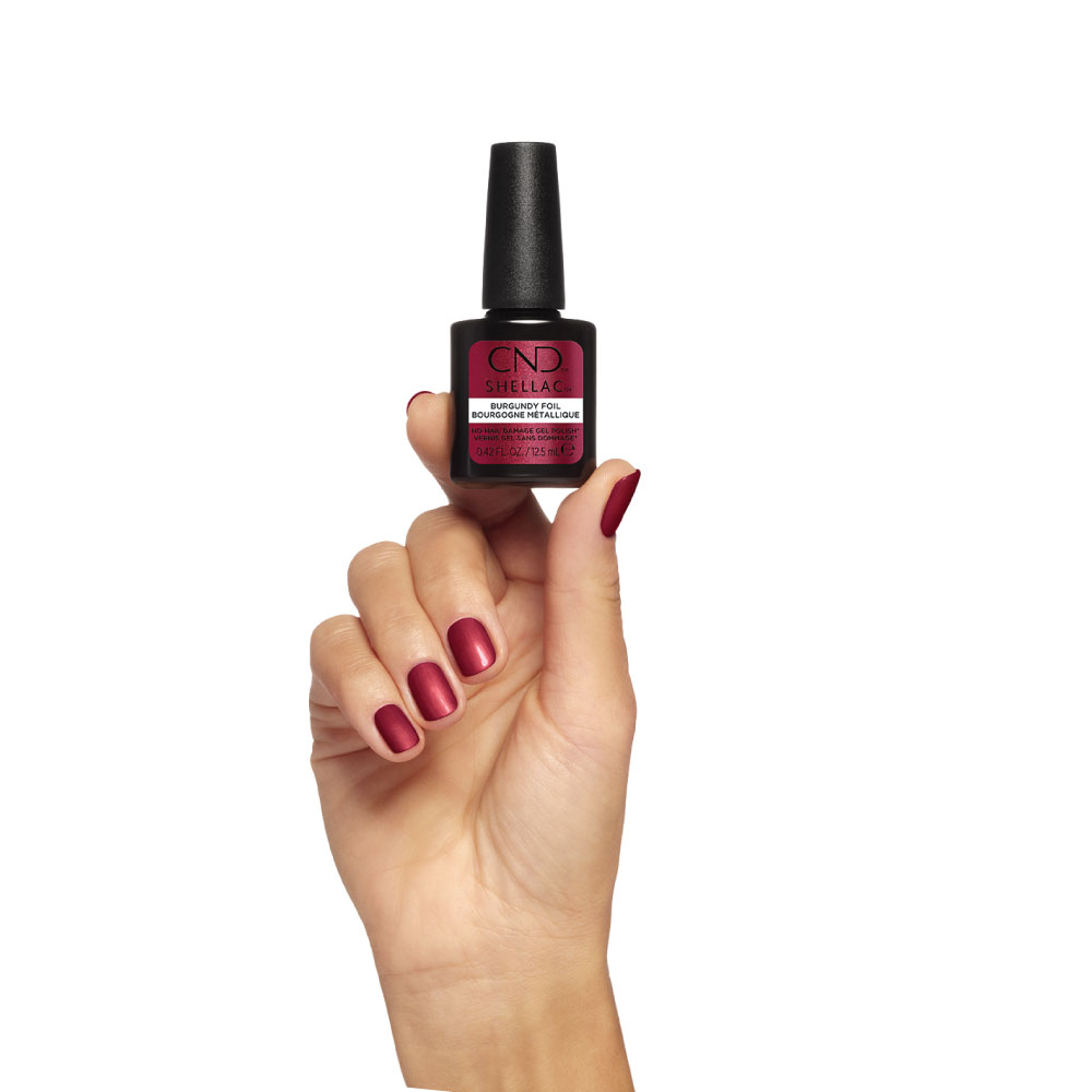 CND SHELLAC -Burgundy Foil