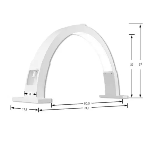 Moon Light Table Top Led Beauty Lamp Large #9511 - Comes in Black or White