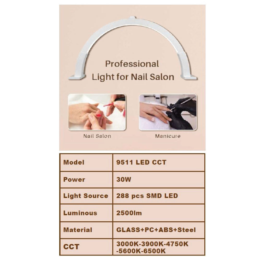 Moon Light Table Top Led Beauty Lamp Large #9511 - Comes in Black or White